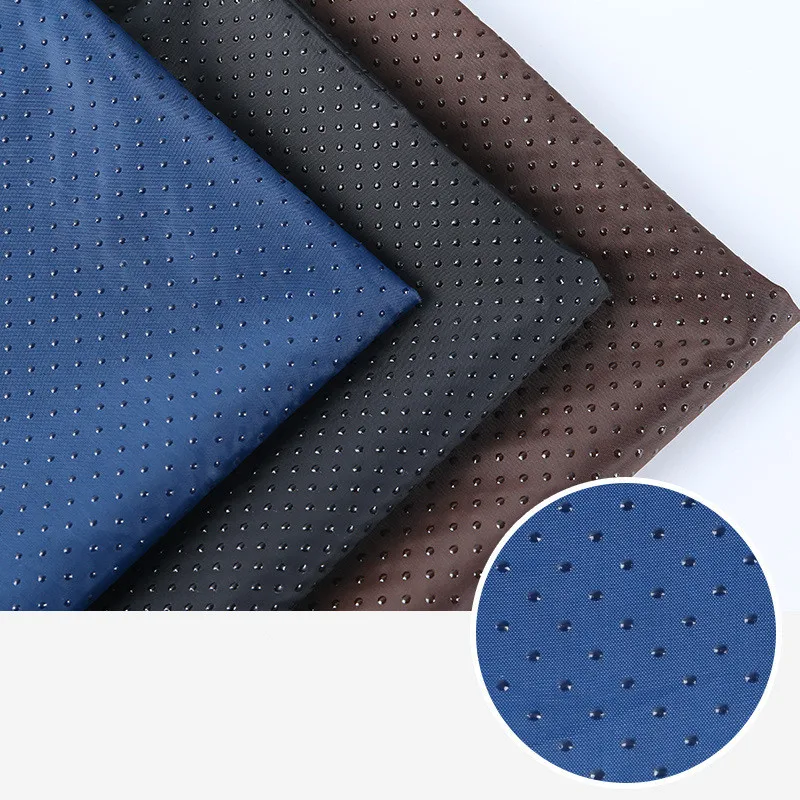 Customized 190T Taffeta Anti-Slip Gloves Carpet Fabric Non Slip Polyester Gabardine Dotted Anti Slip Fabric