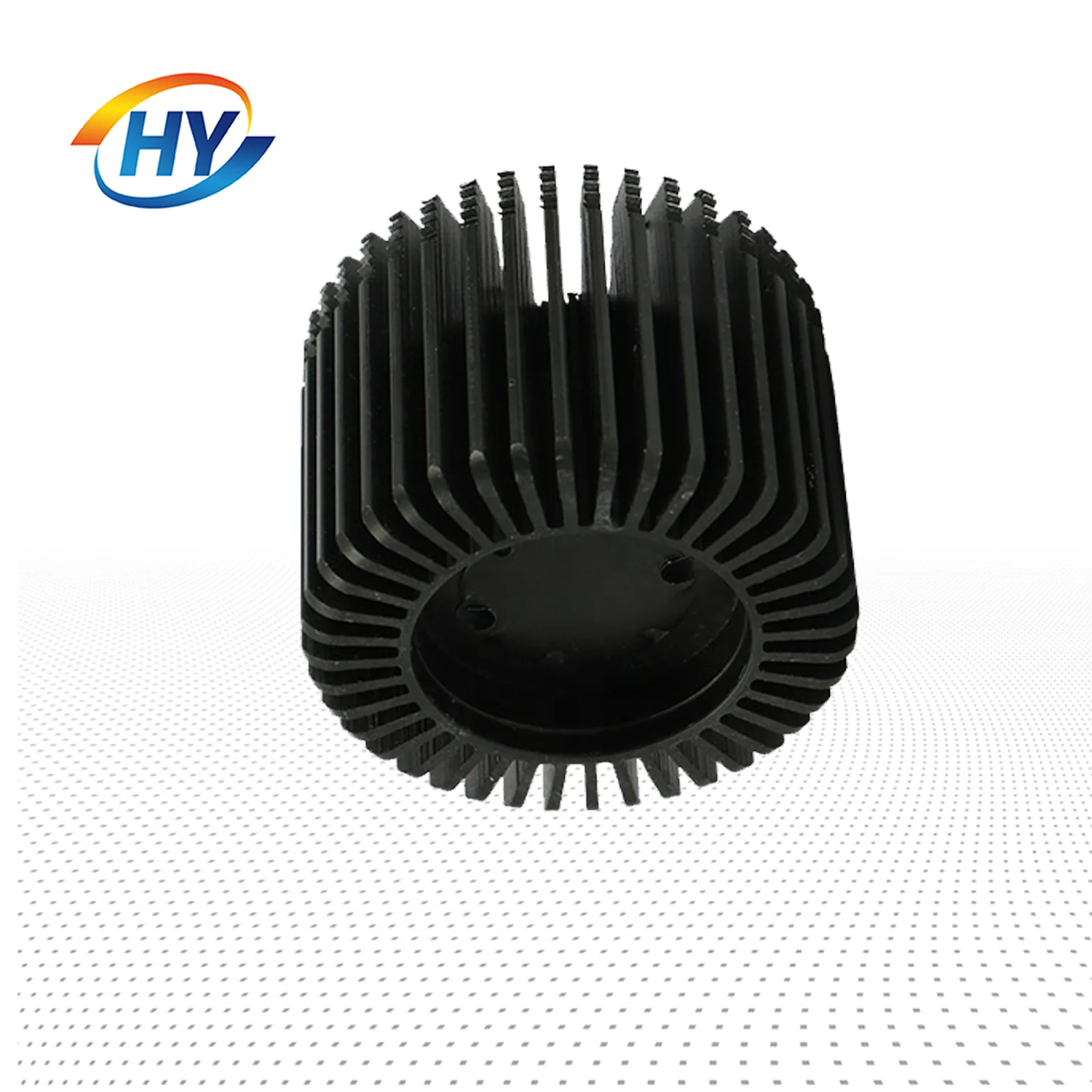 High power led radiator 10w 50w heat pipe channel round extruded aluminum enclosure heat sink for led grow light