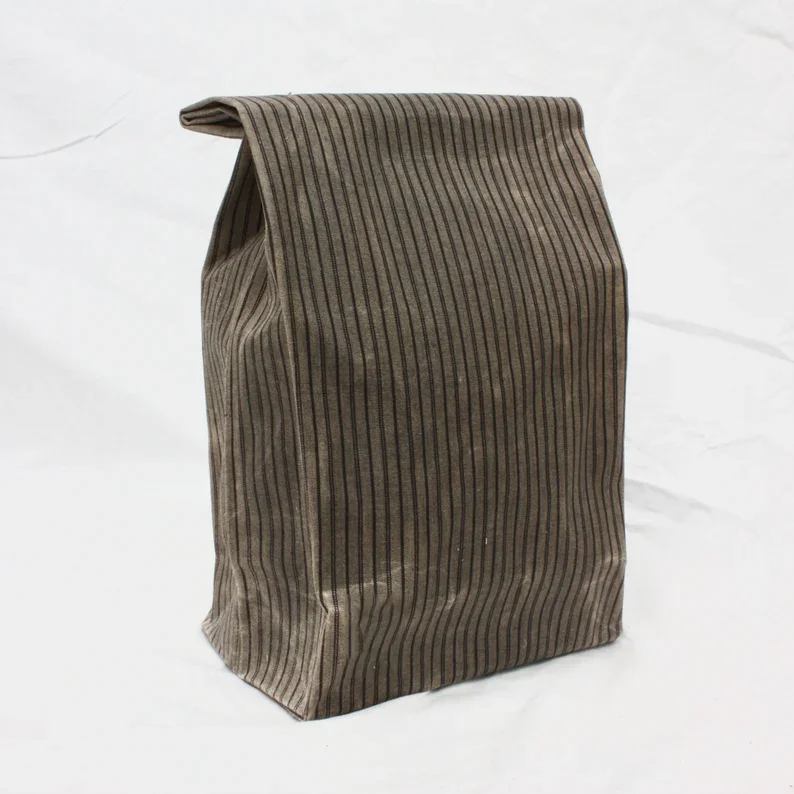 Wholesale Custom Logo Eco-friendly Reusable Cotton  Baking Baker Beeswax Bread Bag