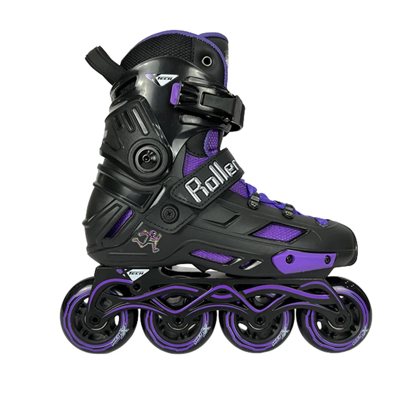 High quality electric inline skate shoe 4 wheels roller skates shoes for adults
