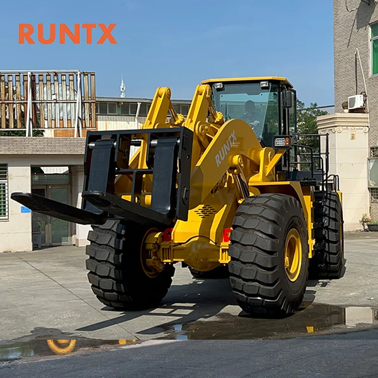 Stone Block Handler 18ton 28 ton 42ton 48Ton Wheel Forklift Loader Heavy Duty Forklift Loader