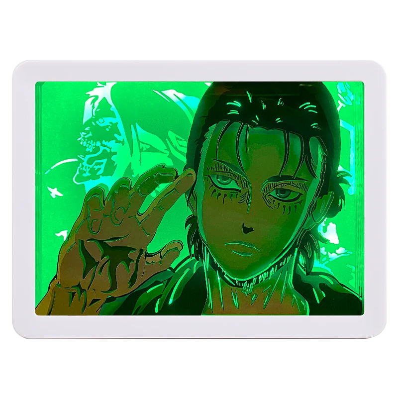Attack on Titan Figure Anime Manga Lamp Demon Slayer Anime Light Box Gift LED Night Light Table Lamp Birthday Gifts For Kids