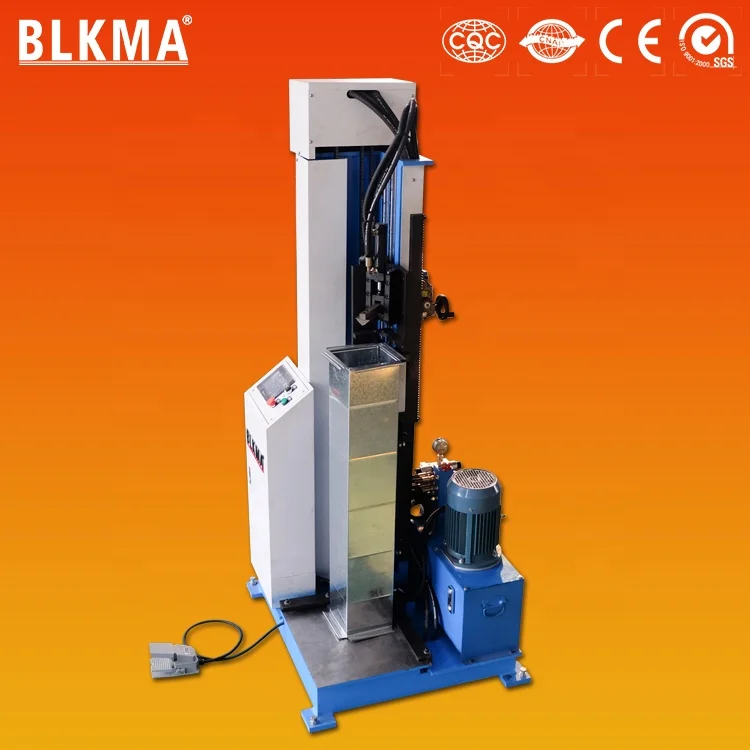 Blkma Factory Vertical Duct Seam Machine /Hydraulic Square Tube Lock Closer with High Quality