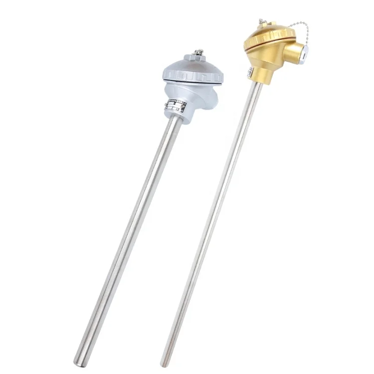 HY SS304 SS316 Probe K type thermocouple 1200c 1300c  temperature sensor  N E J Pt100 Sheath Flexible Thermocouple