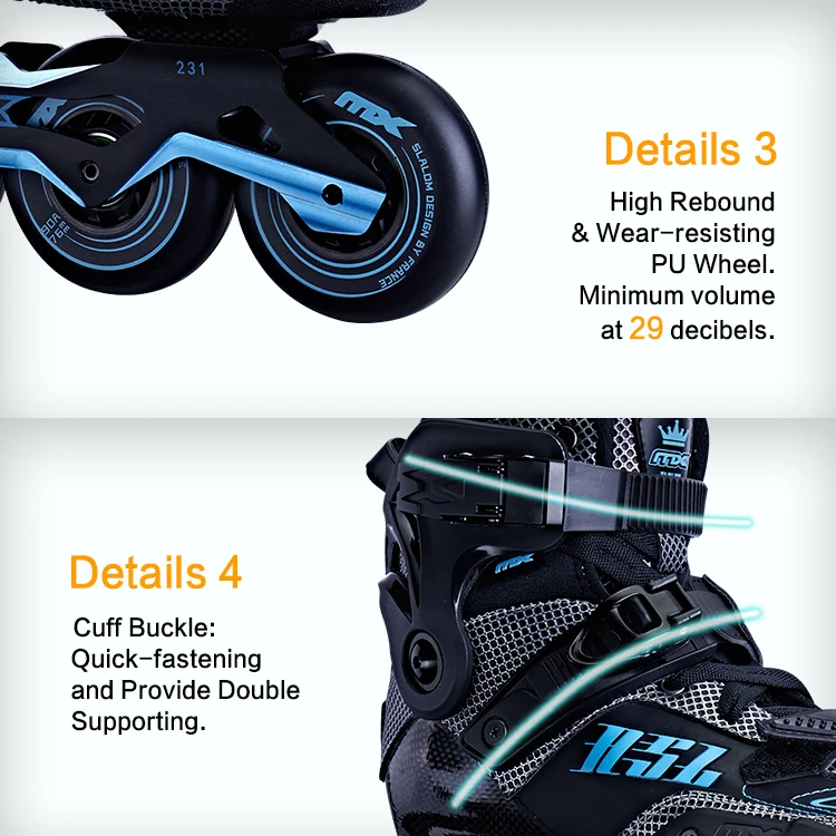High Rebound Speed Wheels Roller Boots Cover 4 Flashing Retractable Blue Monkey Inline Shoes Adjustable Single Row Skates