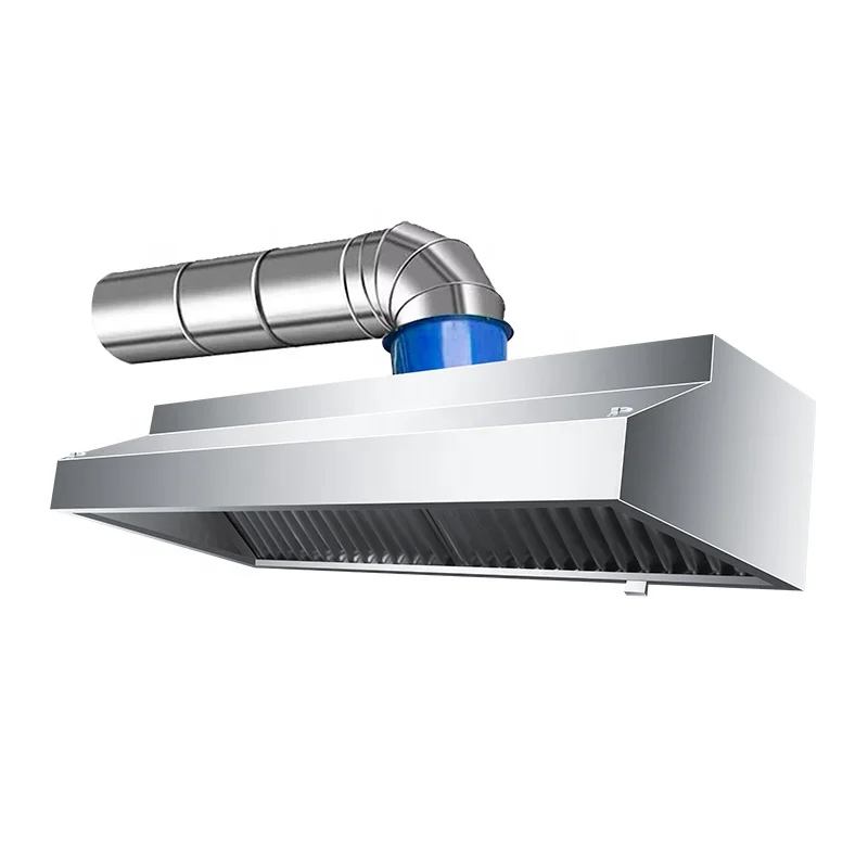 Best Selling Stainless Steel Commercial  Range Hood Custom Restaurants Kitchen Exhaust Hood