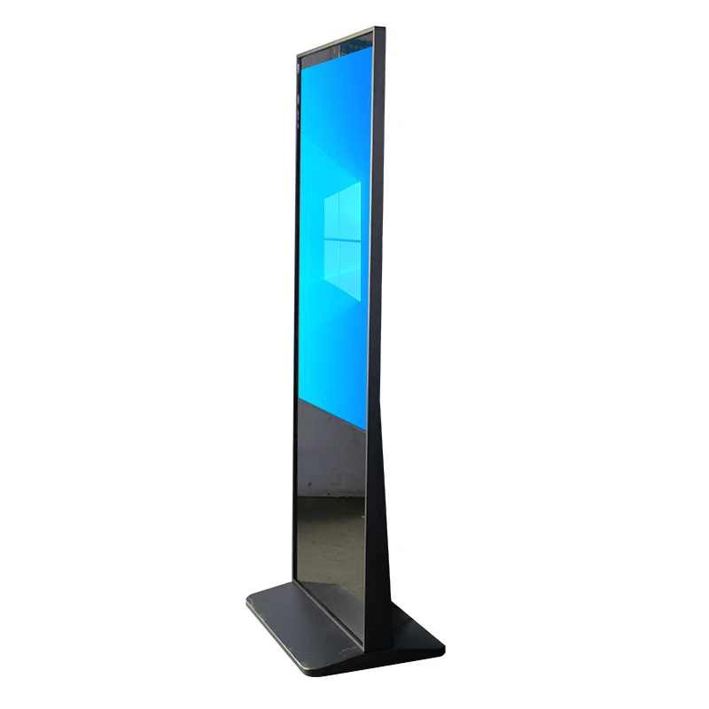 Portable Lcd Touch Screens English Digital Signage Media Player Dual System Videos Displays Kiosk