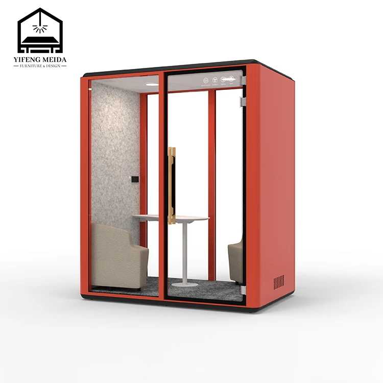 Indoor Meeting Steel Booth Soundproof Portable Studio Acoustic Privacy Office Pod Silent Cabin