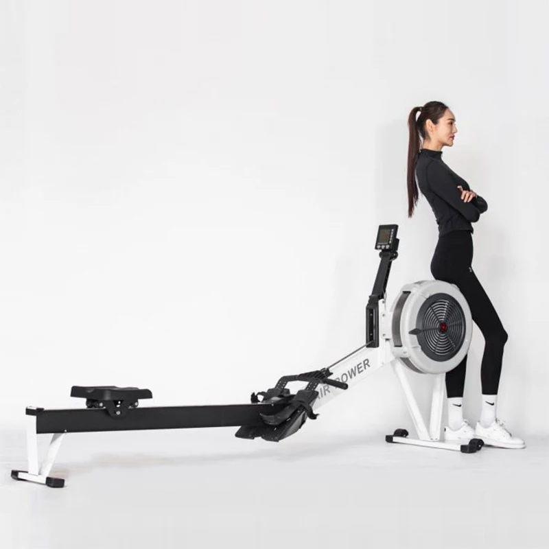  Гребной тренажер Stamina ATS Air Rower с ЖК-монитором динамическое сопротивление воздуха складной дизайн улучшение тонуса мышц и сердца
