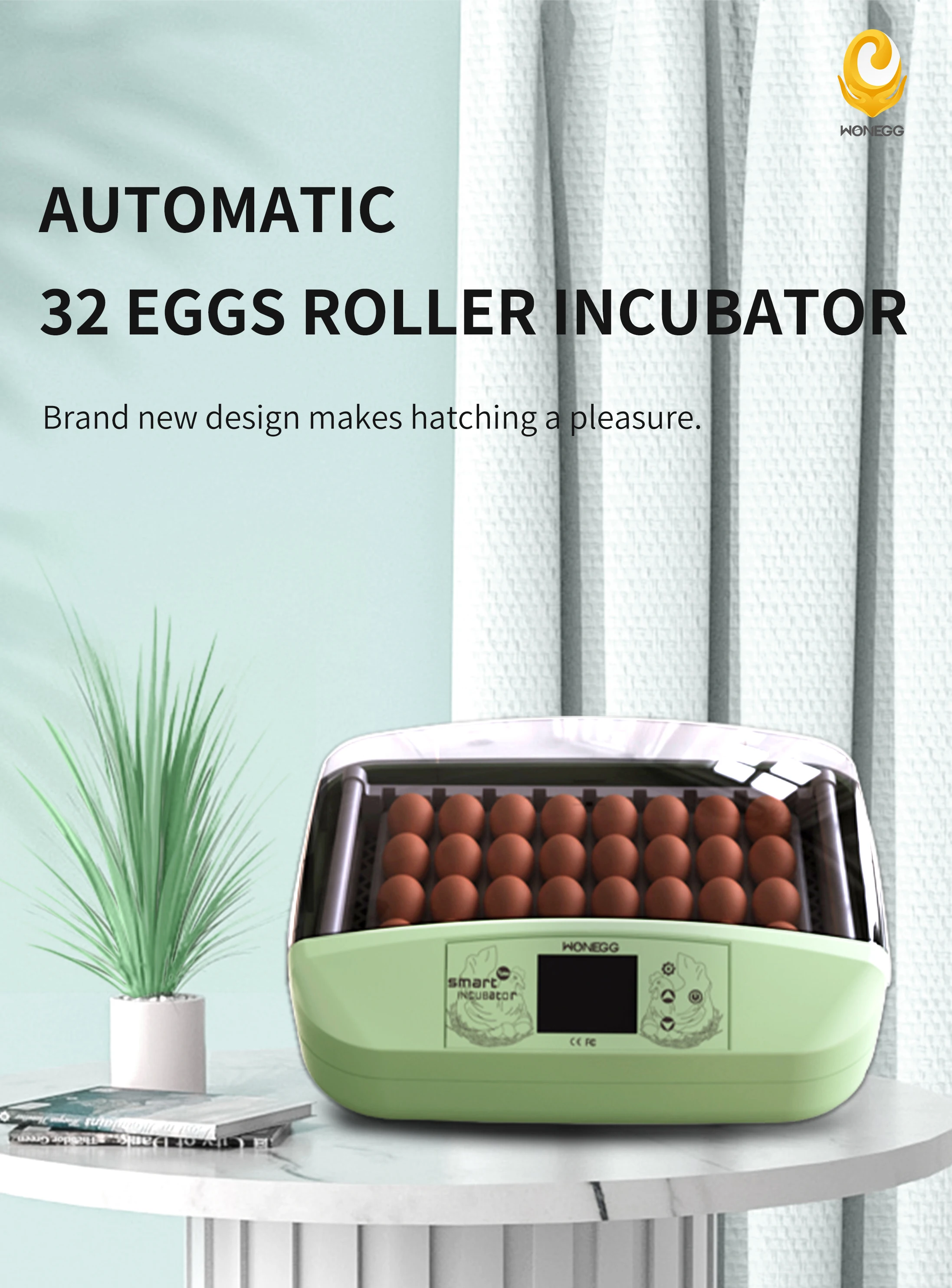 HHD automatic solar 32 eggs incubator heating brooder in zimbabwe price