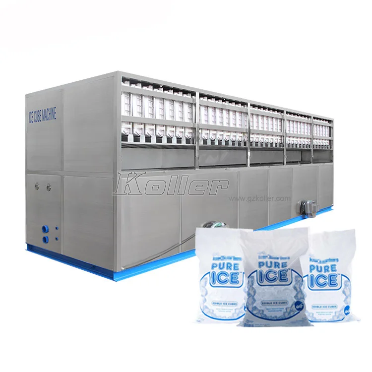 New Popular Industrial 10 Tons Per Day Stainless Steel Automatic High Quality Commercial Cube Ice Machine Factory Price For Sale