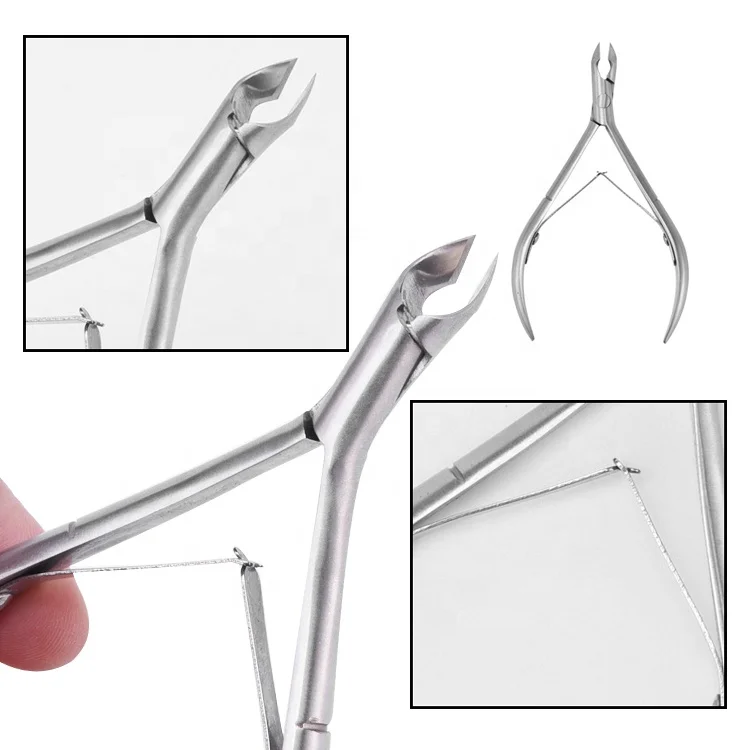 High Grade Salon Sanding Silver Stainless Steel Cuticle Nipper Custom Private Brand Fingernail Cuticle Nipper Dead Skin Pliers