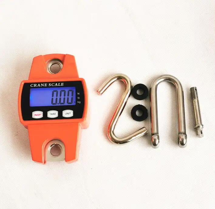 LCD Display Crane Scale with 300kg Capacity Battery Powered