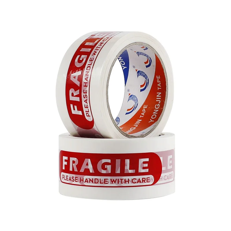 Single Color Logo On White Background Logo Package Transparent Clear Bopp Packaging Tapes