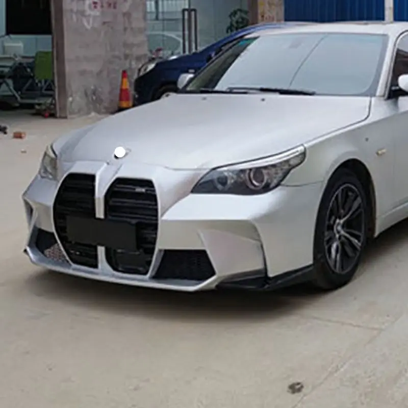 For BMW 5 Series E60 Tuning New M4 Style Front Bumper with Grille for BMW Body Kit Car Bumper 2002 - 2010 E60