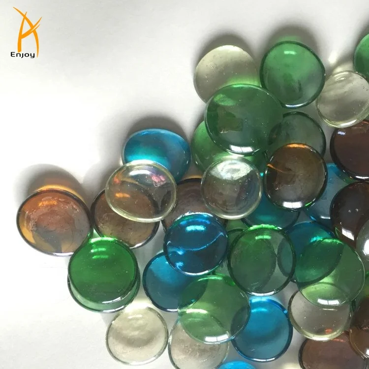
Outdoor gas fire pit decorative glass beads colorful glass rocks 