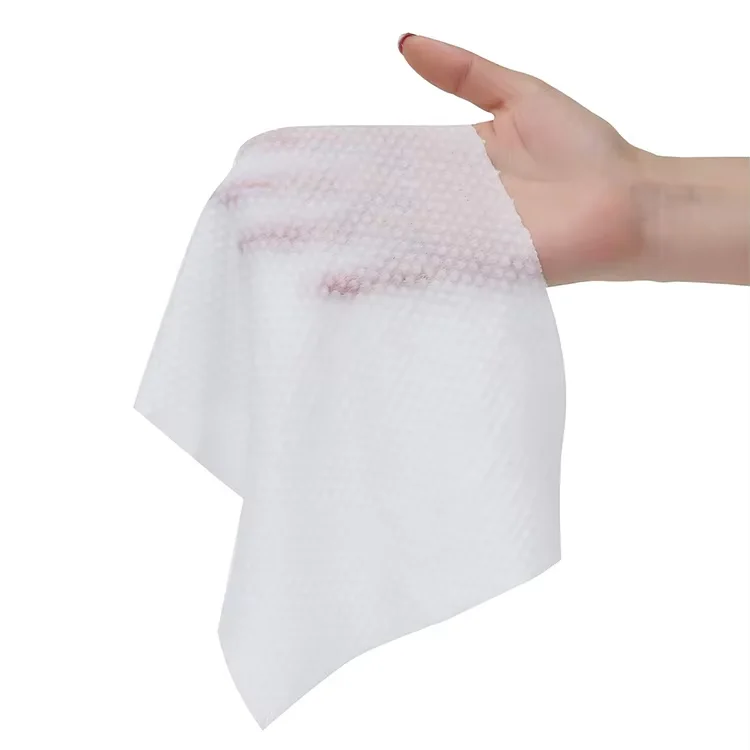 Custom print white Spunlace nonwoven Non woven Fabric roll for Disposable face towel