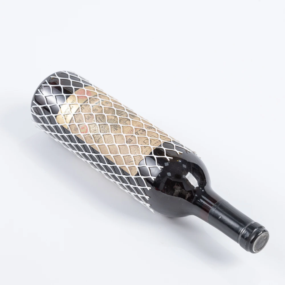 High quality plastic mesh for red wine bottles wine bottle covers mesh  net for bottle