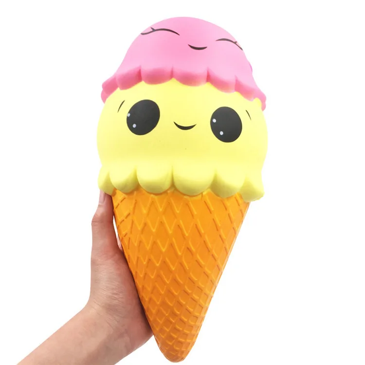 New Hot Sale Squishies Jumbo Ice Cream Kawaii Soft Squishy Slow Rising Stress Relief Squeeze Toys