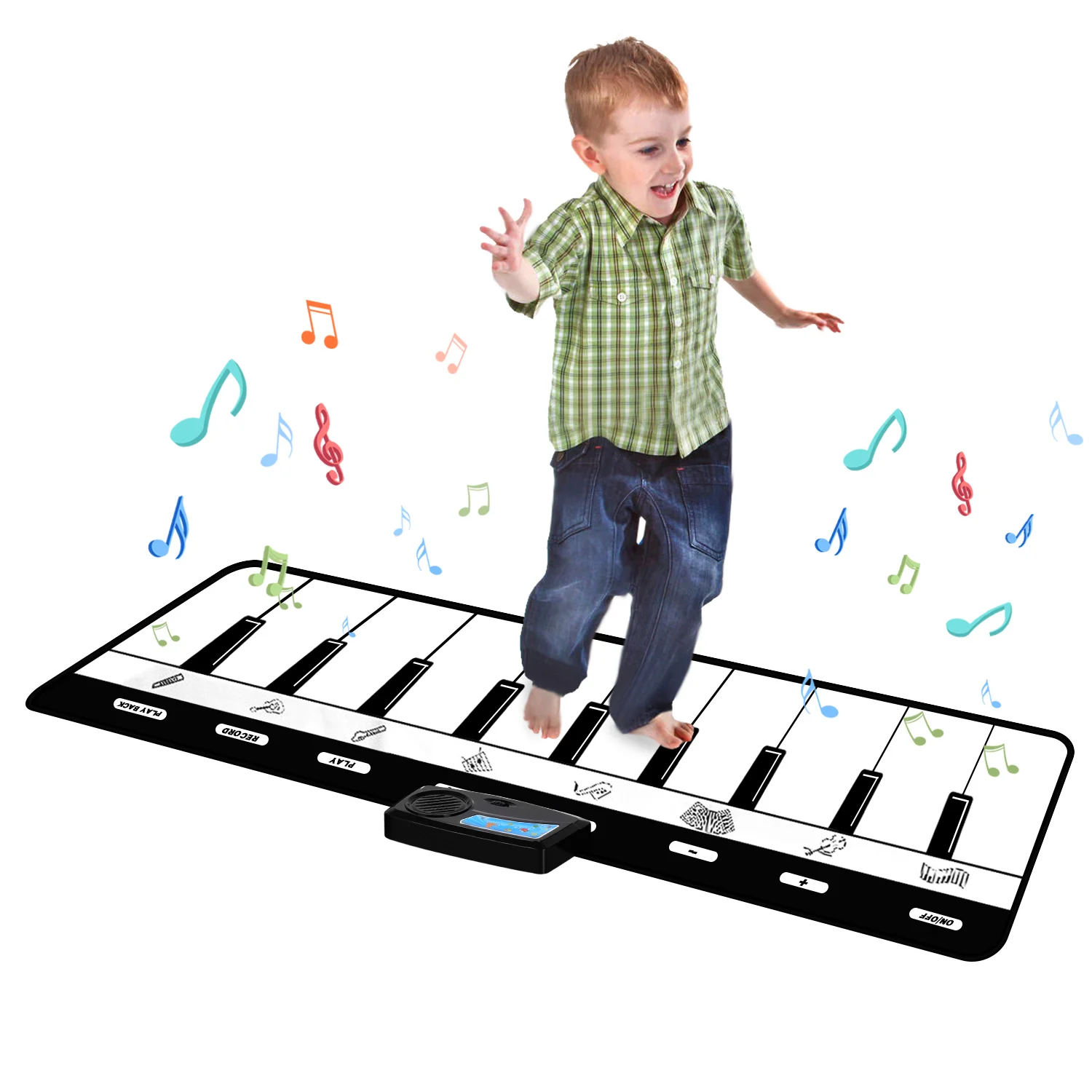 2021 Christmas Black Friday Stocking Musical  Sounds Rhythm Play Mats For Kids Dance Toys Piano Keyboard Mat