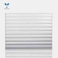 Size Extra Clear Fluted Pattern Tempered Glass Customized Decorative Glass Flat Modern Hotel Solid