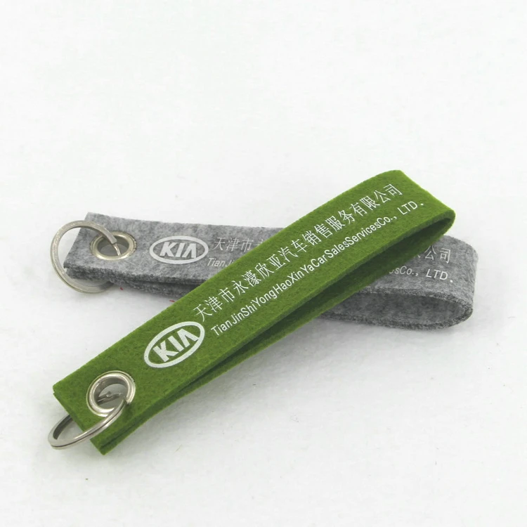  Оптовая продажа оптовая брелок ручной работы из войлока для IDcard кольцо на заказ