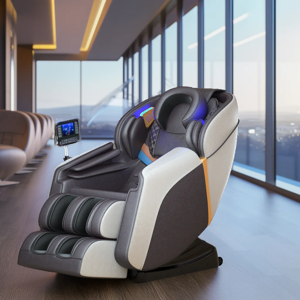 Professional Electric Heat And Foot Body Massager Remote Control Music Best Zero Gravity Massage Bed Chair