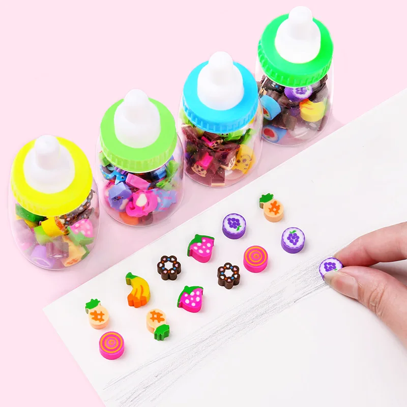 Fruit  Erasers for Kids School Office Stationery Plastic Color Pencil Rubber Erasers  Material Type