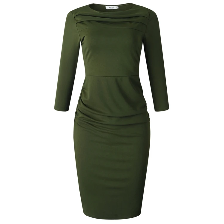 Wholesale manufacturer high end designers womens female corporate dresses plus size fall fashion