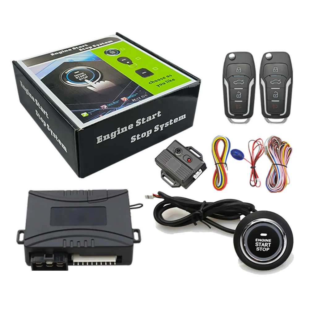 NTO Universal OBD Smart Car Burglar Anti-Theft Keyless Entry Alarms System Remote Control Start Stop Kit Relay With 2 Car Key
