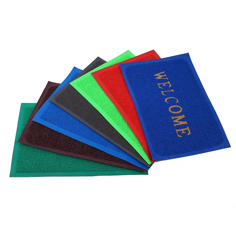 Factory Price Welcome Noodle Entrance Door Mat PVC Coil Mat