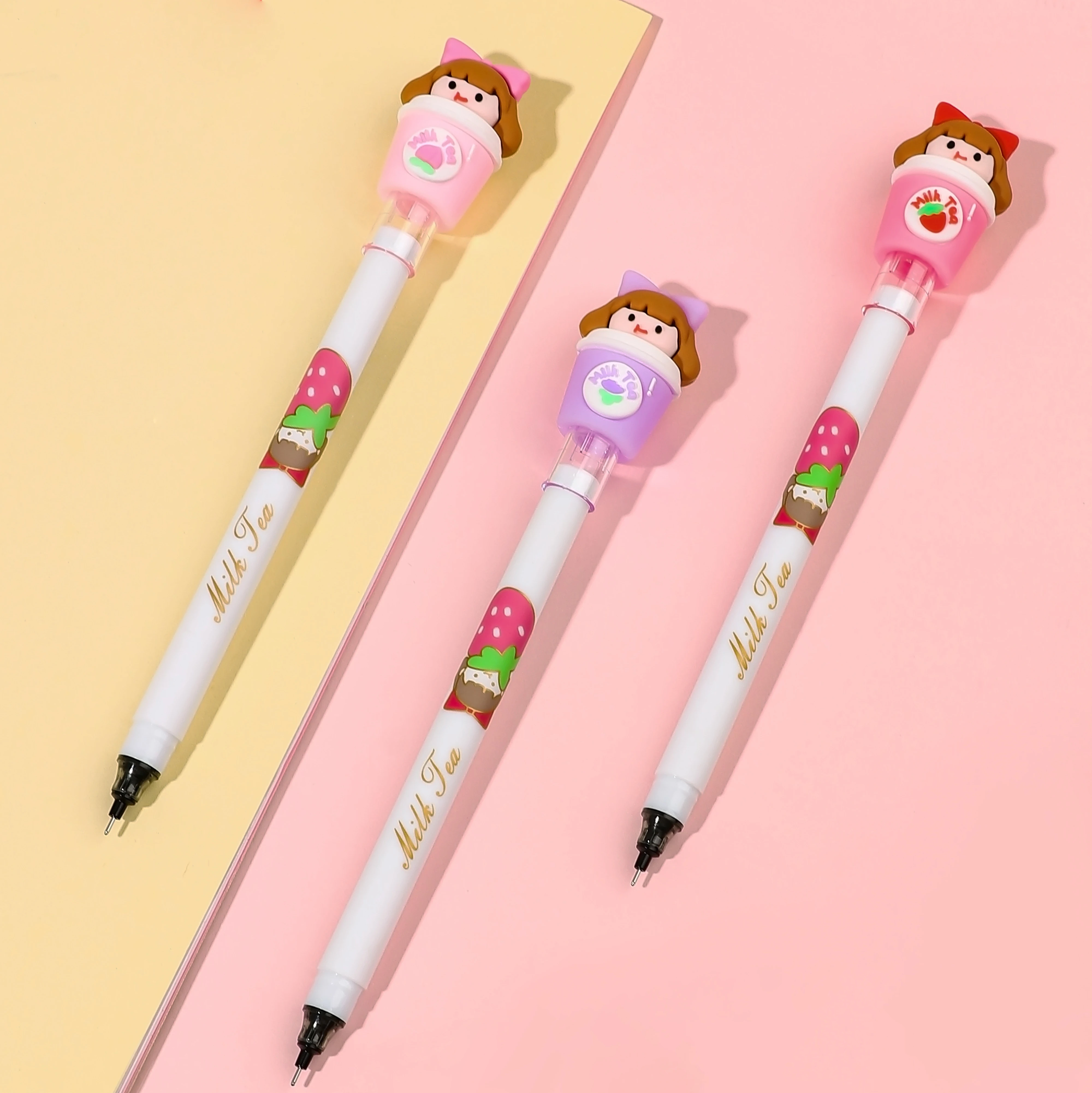 KUKI 2022 Back To School Shopping Customized Kawaii Cute Gel Pen For Girl Gifts Pen School Stationery