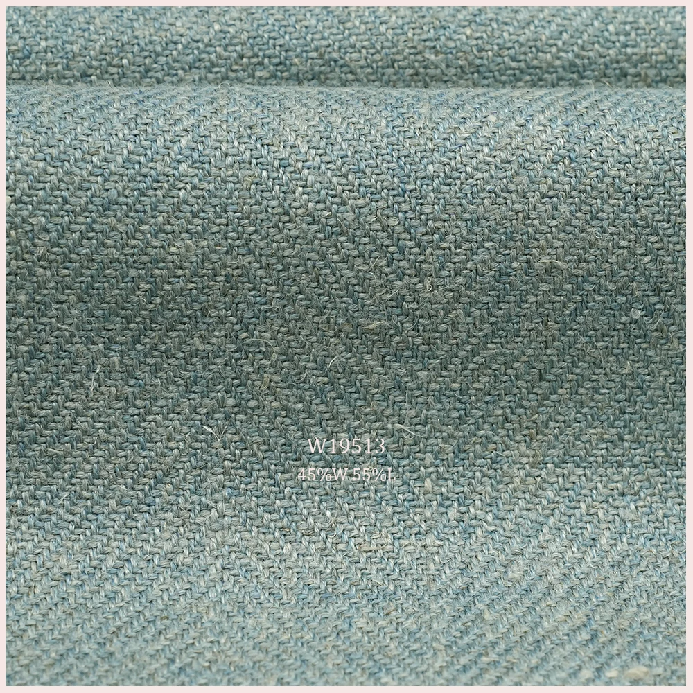 Richly Textured 45%Wool 55%Linen Wool Upholstery Fabric For Sofa Couch Pillow Panel Furniture
