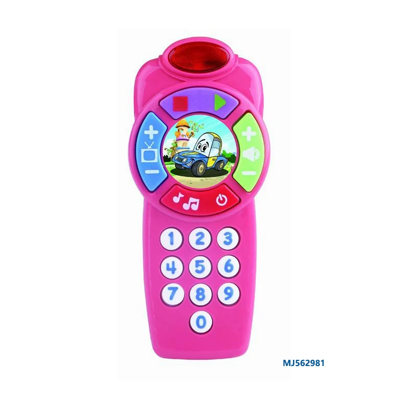 New Style Whole sale Toddler Educational Game Cartoon Mini Musical Light Felt Baby Mobiles Smart Phone Toy Box For Kid