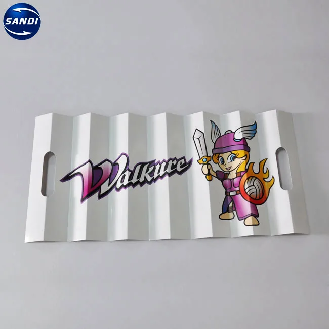 
Promotional custom full color printed fan paper folding hand clapper 