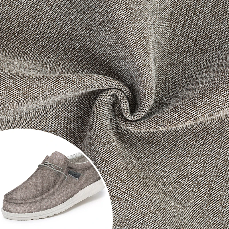6 French Linen 38 Tencel Lyocell 56 Polyester Spacer Fabric Anti Bacteria Designer Shoes Lining Fabric For Trending Men Shoes
