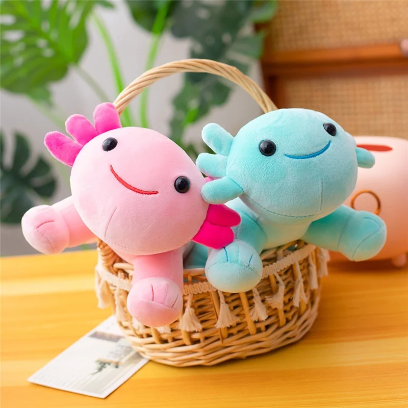 Wholesale Cartoon Axolotl Plush Toys Soft Cute Axolotl Stuffed Animal Pillow Doll Comforter for Kids Birthday Party Gift