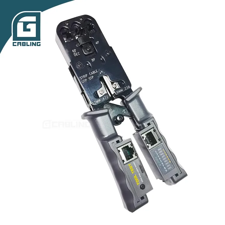 Прожим для сетевого кабеля инструменты тестирования RJ11 RJ12 RJ45 4p 6p 8p обжимные плоскогубцы с тестером