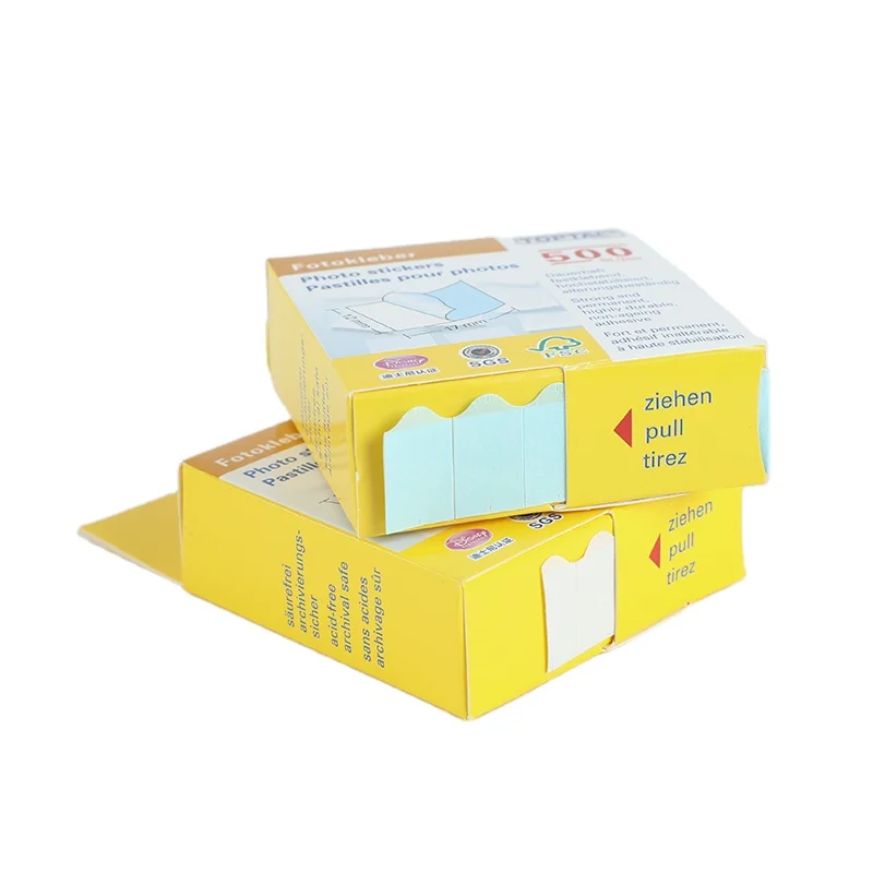 500 шт. Autocollant клейкие фото наклейки с двойным