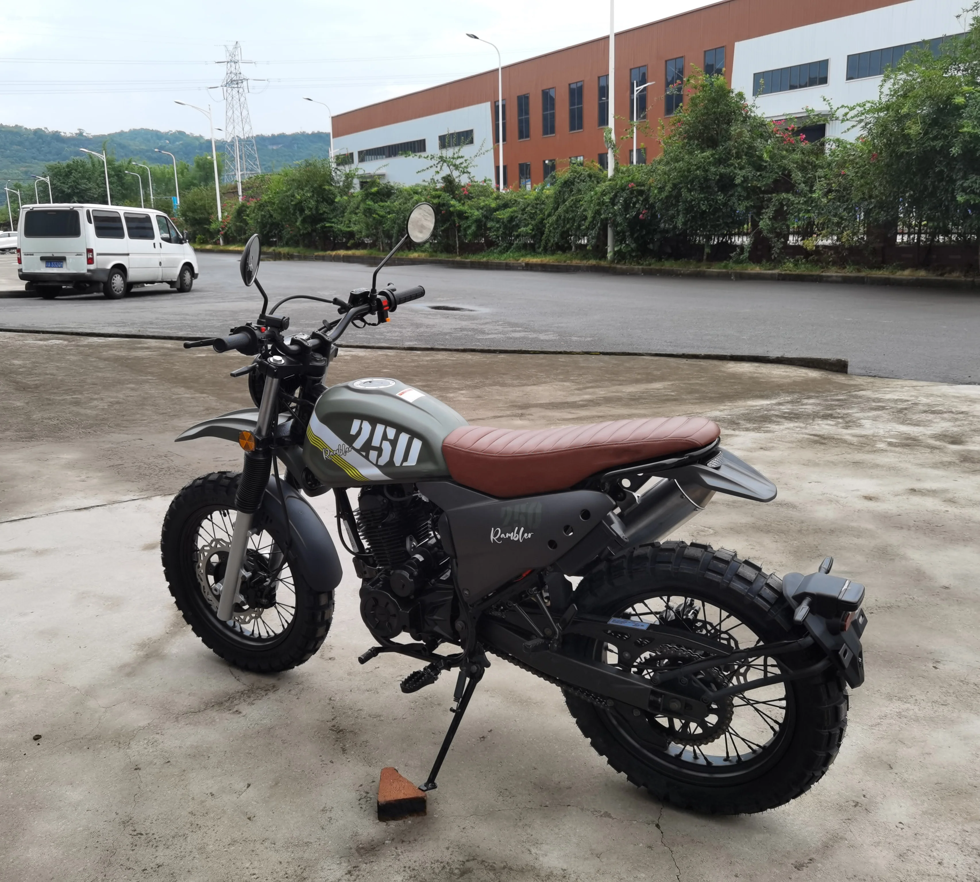 Ретро-мотоцикл ROMBOLOR SCRAMBLER 250 FUEGO мотоцикл китайский куб. См NO.22073105