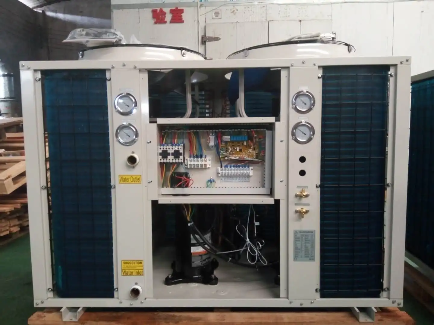 7.5~50KW Best Selling Product Air Source Heat Pump Air Cooled Water Chiller Sale Air to Water Heating and Cooling Equipment