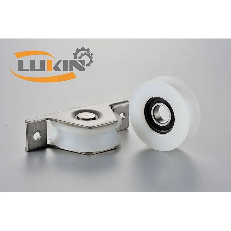 With for Bearings Best Selling Automatic Door Durable White Wheel Color groove