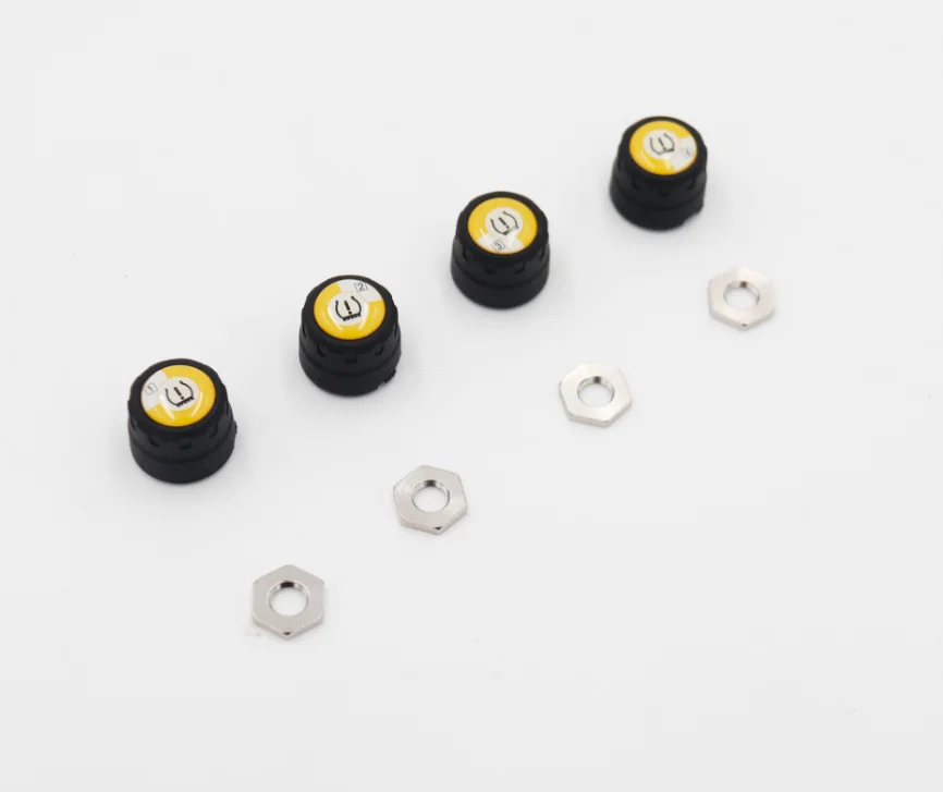 TPMS Car Smart TPMS Tire Pressure PSI BAR Temperature Alarm System For Android For IOS 4 External Sensors