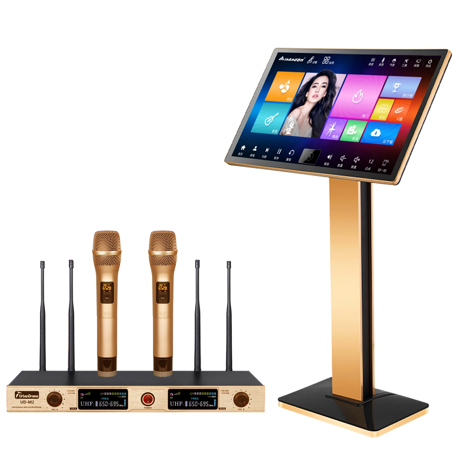 Hot Sale InAndOn Portable Songs Kareoke System KTV Karoake Machine Videoke Karaoke Machine Player Professional with Touch Screen