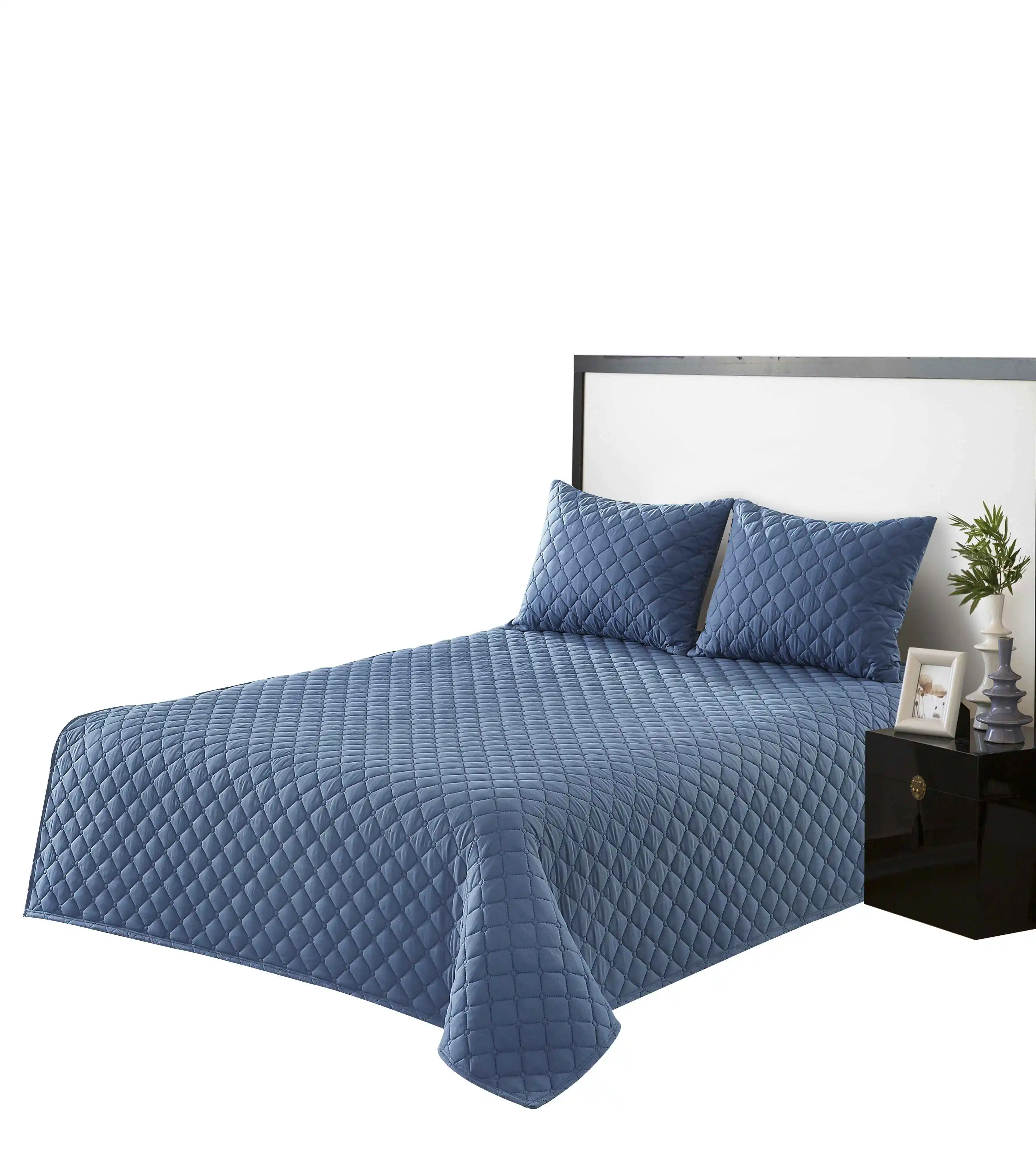 hotel luxury High quality custom free pattern quilted home use Microfiber Polyester Printing Quilted Bedspread