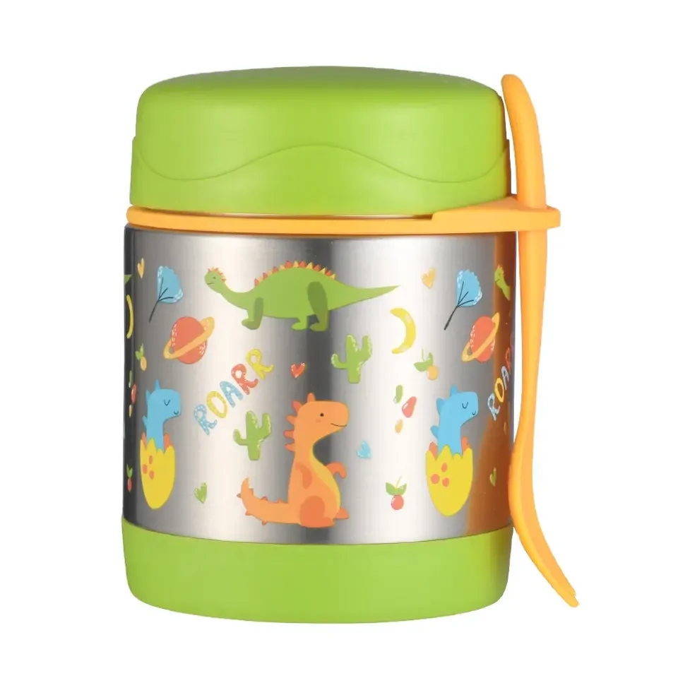 Детский контейнер для супа из нержавеющей стали с пищевой изоляцией и ложкой