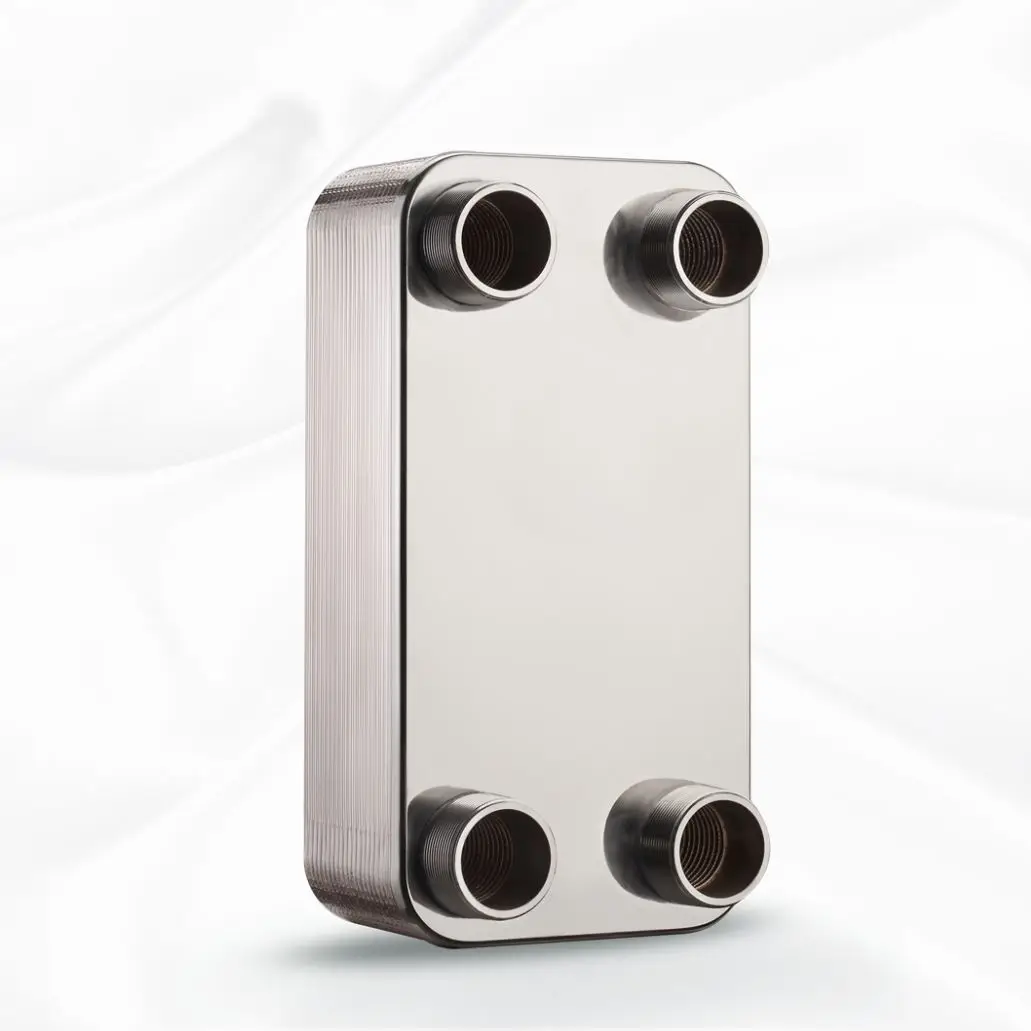 Stainless Steel Plate Heat pump Brazed Plate Heat Exchanger Wort Chiller 30Kw