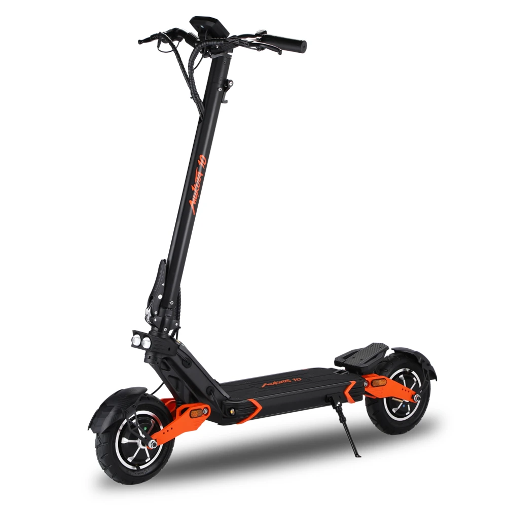 Mukuta 10 Single Offroad Electric Scooter Dual Motors 1000W 52V 18.2Ah Adult 10 Inch 75km 50km/h Fastest Electric Scooter Sales