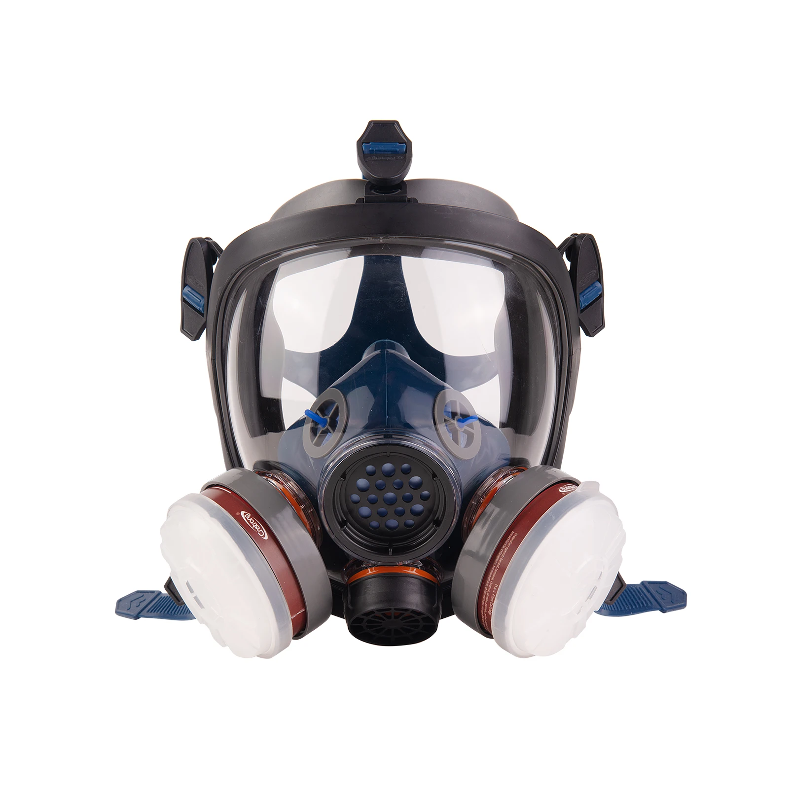 CNSTRONG 19 in 1 Reusable Gas Mask with Filter Full Face respirator Organic Vapor Cover Mask with 6 activated carbon air Filter