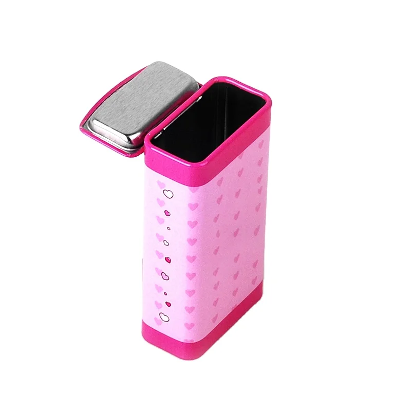 Металлический жестяной футляр для конфет 1,8 унций коробка для жевательной резинки с откидной крышкой коробка для Шоколадных Бобов упаковка для конфет